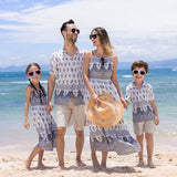 Boho Chic Family Matching Outfit - Flowy Skirts and Paisley Shirts-Family Matching-dresslikemommy.com