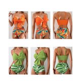 Chic Mother-Daughter Two-Piece Swimsuit - Family Matching Swimwear in Vibrant Colors-dresslikemommy.com