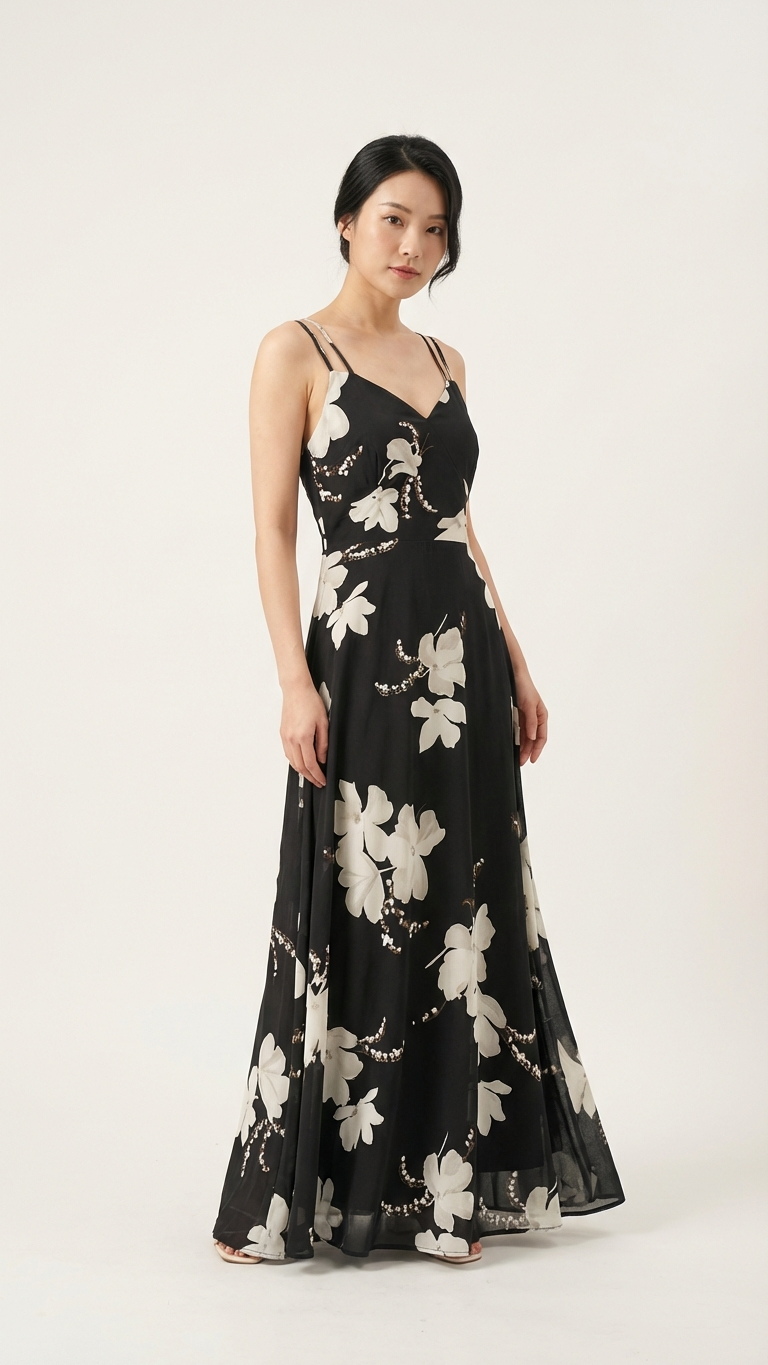 Detail image of mommy and me matching sets with floral print