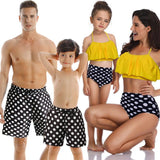 Family Matching Polka Dots Swimsuits-Family Matching-dresslikemommy.com