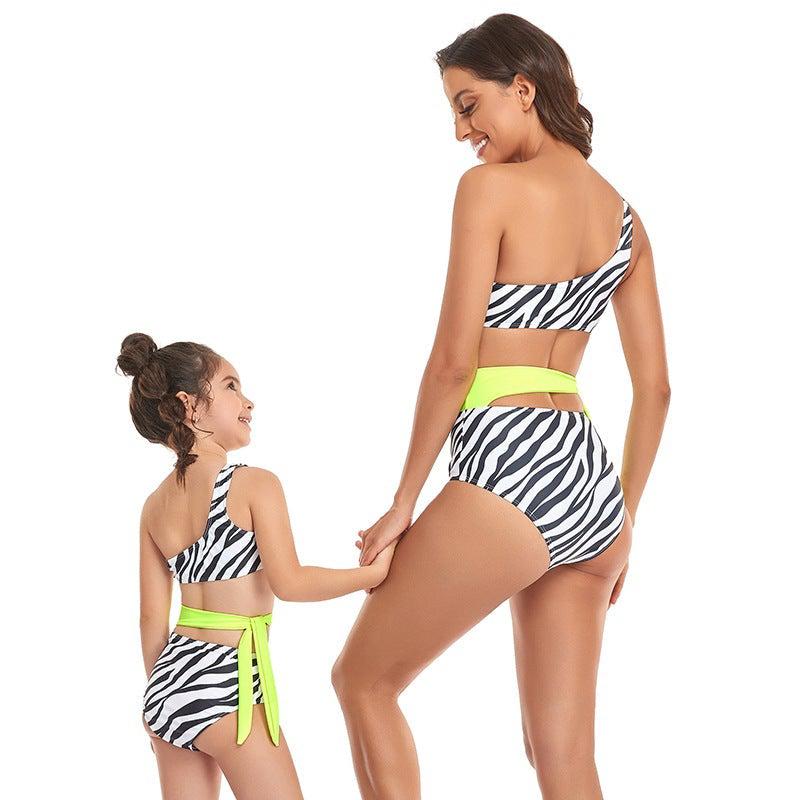 Alternate image of mommy and me swimsuits with matching style