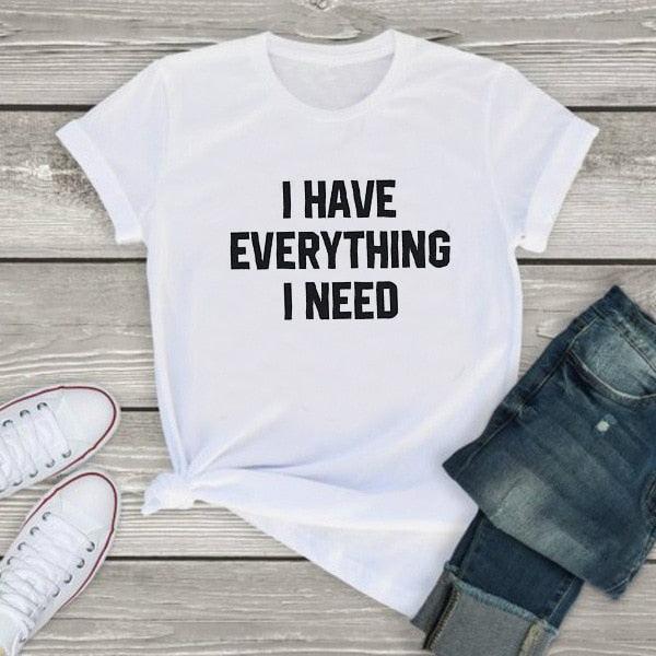Matching Tshirt I Have Everything I Need I AM Everything-Couples-dresslikemommy.com