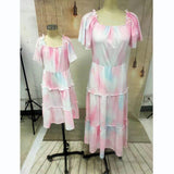 Mommy Daughter Matching Tie Dye Dress-Dresses-dresslikemommy.com