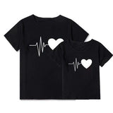 Matching T-Shirt Heart Rate Mommy & Me - dresslikemommy.com