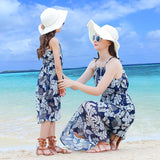 Family Matching Summer Blue Floral Set - dresslikemommy.com