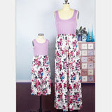 Matching Maxi Purple Double Rose Patchwork - dresslikemommy.com