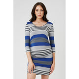 Maternity Striped Dress - dresslikemommy.com