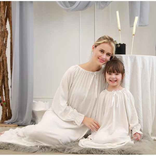 Mommy & Me Cotton Silk Princess Pajamas –