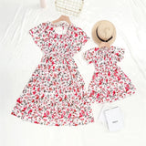 Mother and Daughter Classic Floral Dress