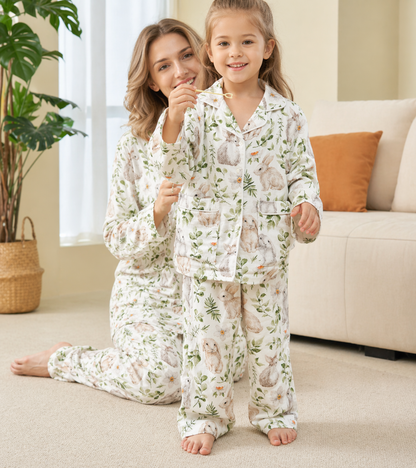 Peter Rabbit Gauze Mommy and Me Pajamas — Long-Sleeve Set