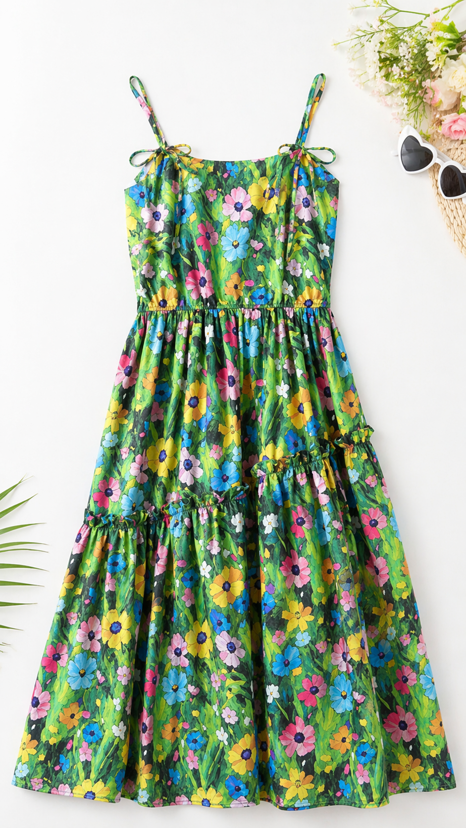 Set de asortare a familiei Tropical Meadow — Rochie și cămașă