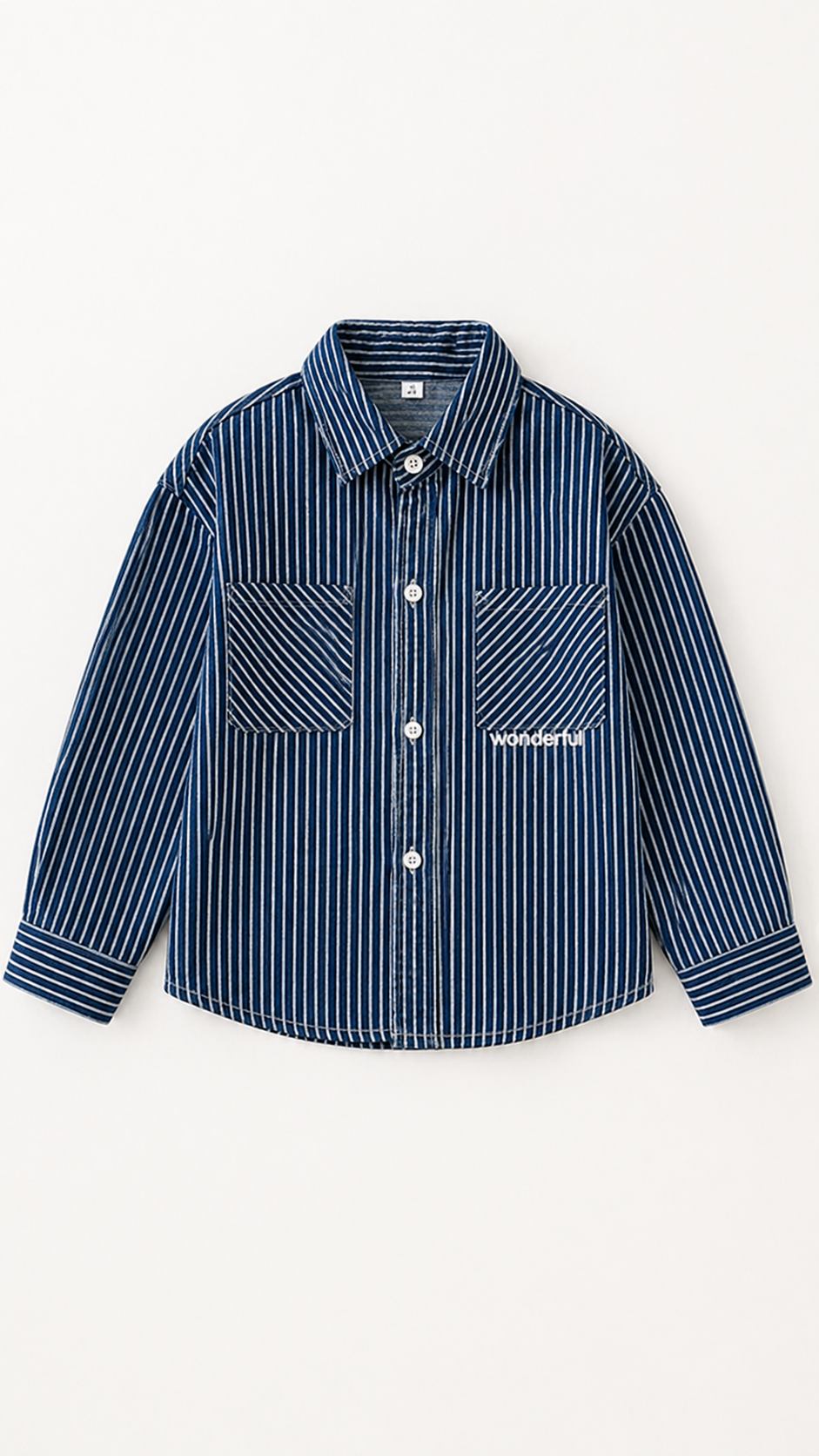 Blue Stripe Perheen yhteensopivia toppeja - Button-Up-paita