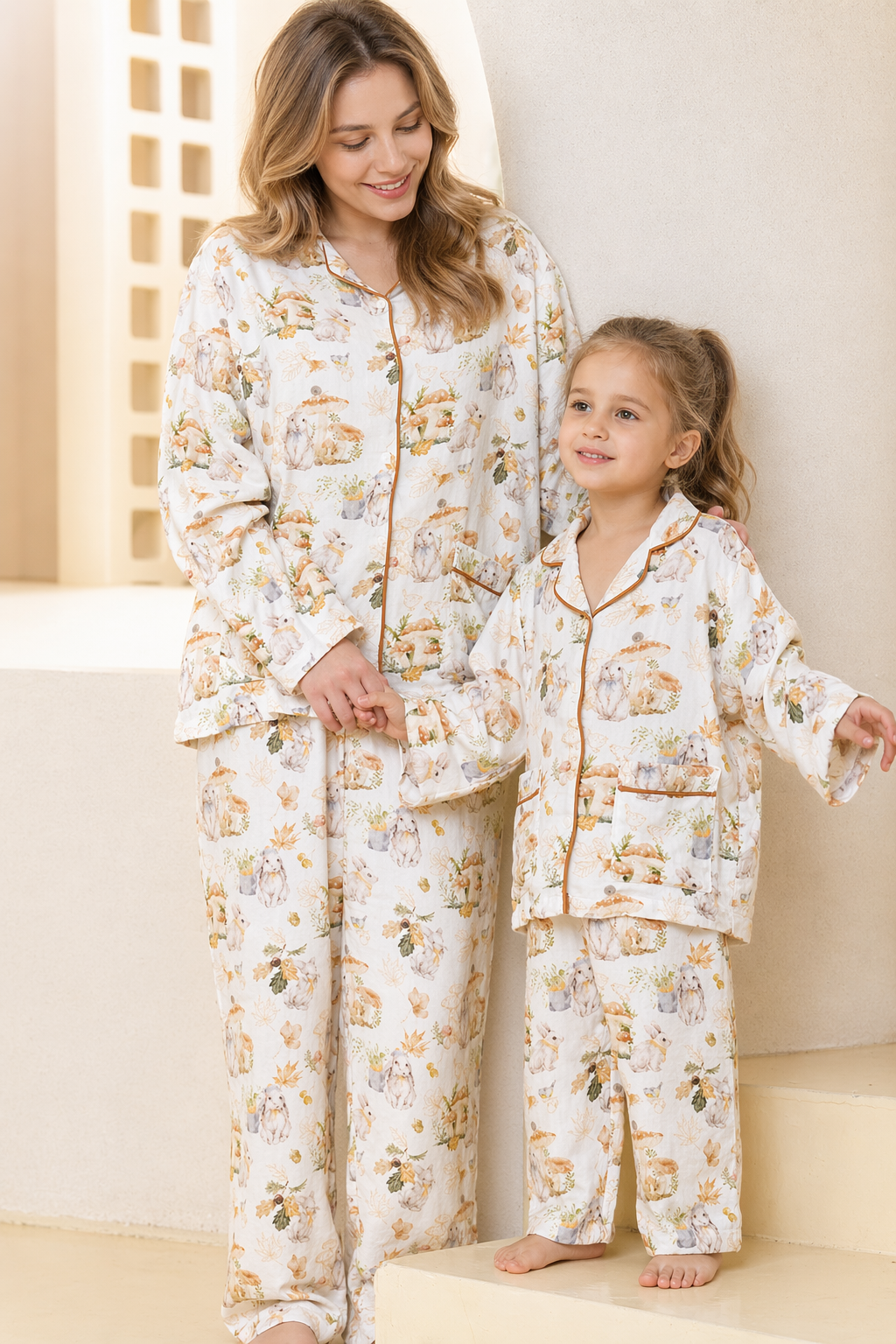 Autumn Peter Rabbit Mommy and Me Pajamas — Short-Sleeve Set