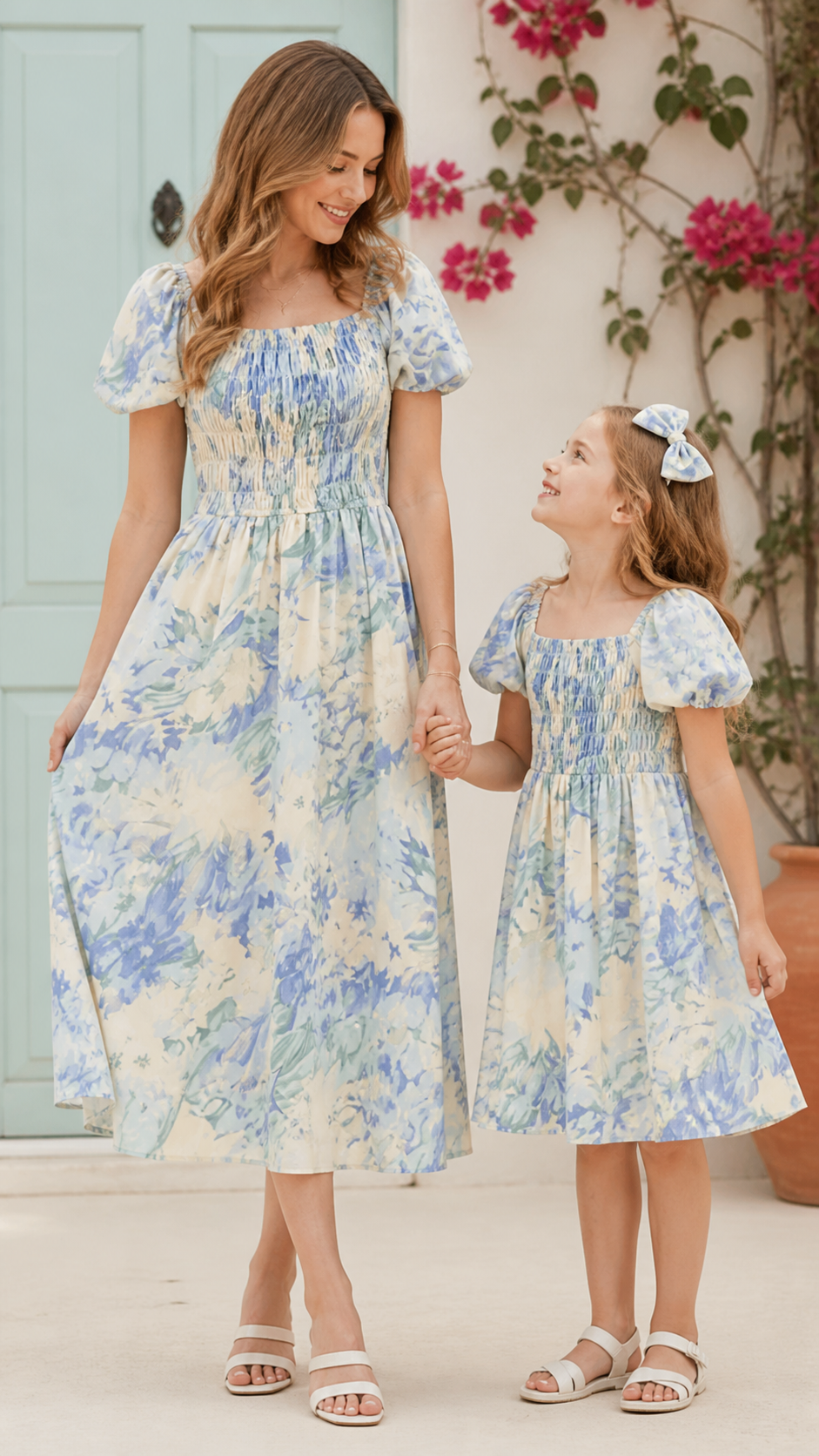 Elegant Blomstret Off-Shoulder Kjolesæt Perfekt til S... | DLM