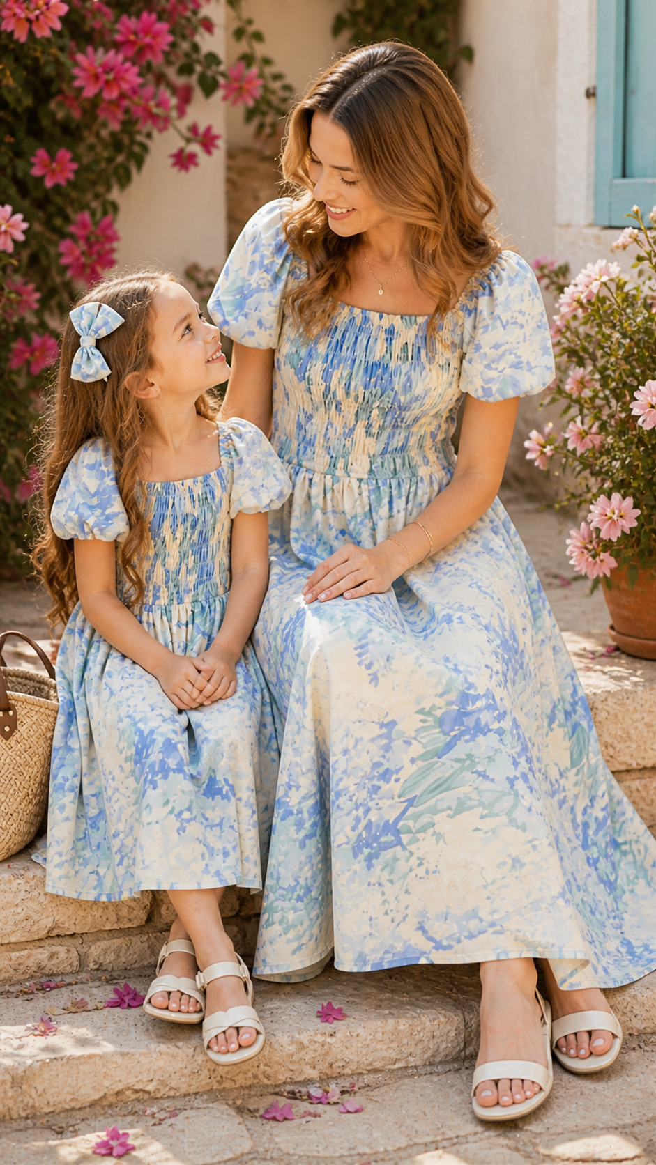 Elegant Blomstret Off-Shoulder Kjolesæt Perfekt til S... | DLM