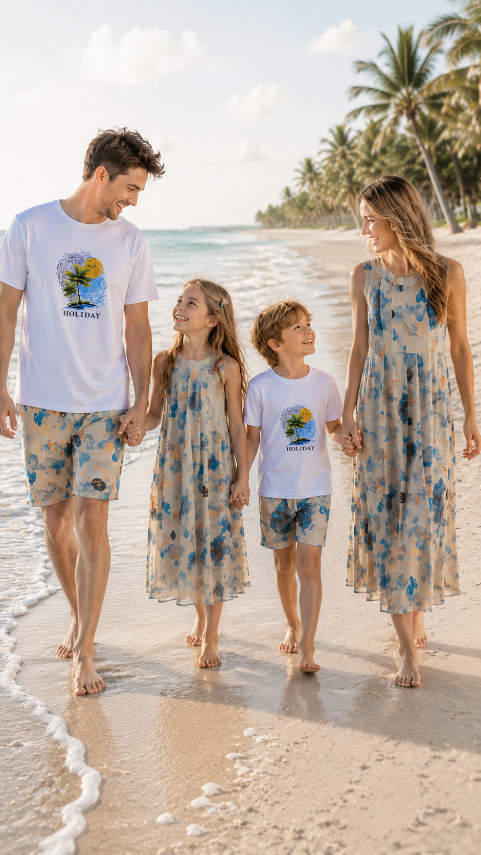 Roupas para Praia com Estampa de Palmeira para Férias Vestidos de Verão | DLM
