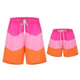 Dynamic Duo" Father and Son Matching Swim Trunks - Family Beachwear Set-dresslikemommy.com