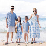 Linen and Cotton Matching Outfits with a Touch of Elegance-Family Matching-dresslikemommy.com
