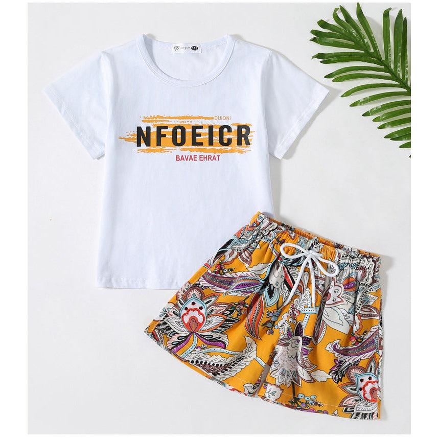 Detail image of family matching matching sets with floral print