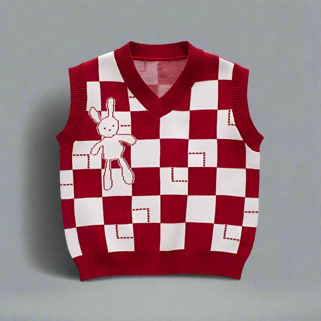 Detail image of family matching matching sets with plaid print