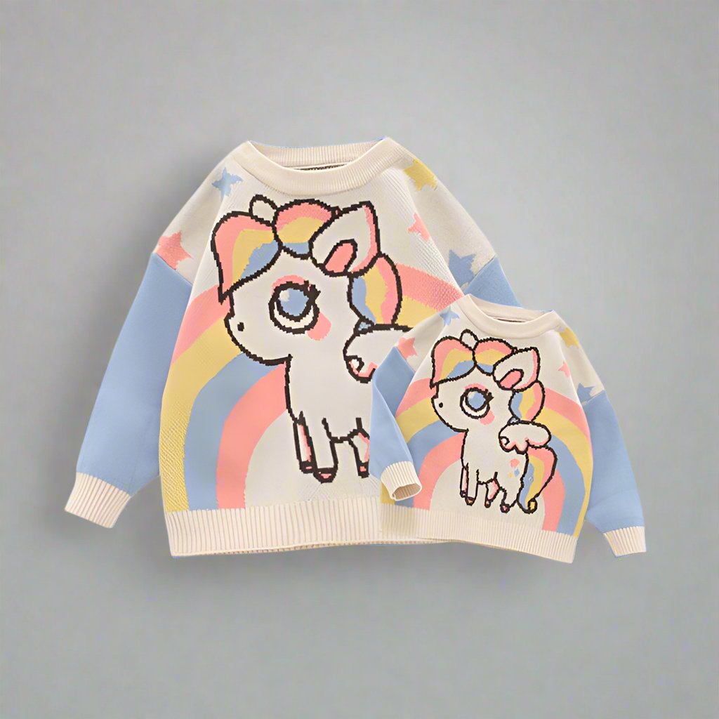 Alternate image of mommy and me sweaters with long sleeve