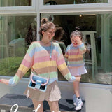 Mother-Daughter Trendy Knitted Sweater Style for Fall-Sweaters-dresslikemommy.com
