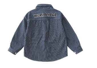 Blue Stripe Perheen yhteensopivia toppeja - Button-Up-paita