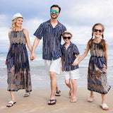Tropical Vibes: Matching Family Hawaiian Shirt and Floral Dress-Family Matching-dresslikemommy.com