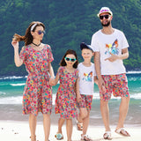 Family Matching Hawaii Pink Floral Set