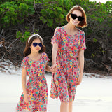 Family Matching Hawaii Pink Floral Set