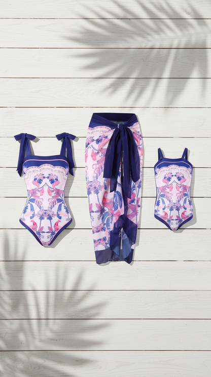 Elegante traje de baño de una pieza a juego para madre e hija... | DLM
