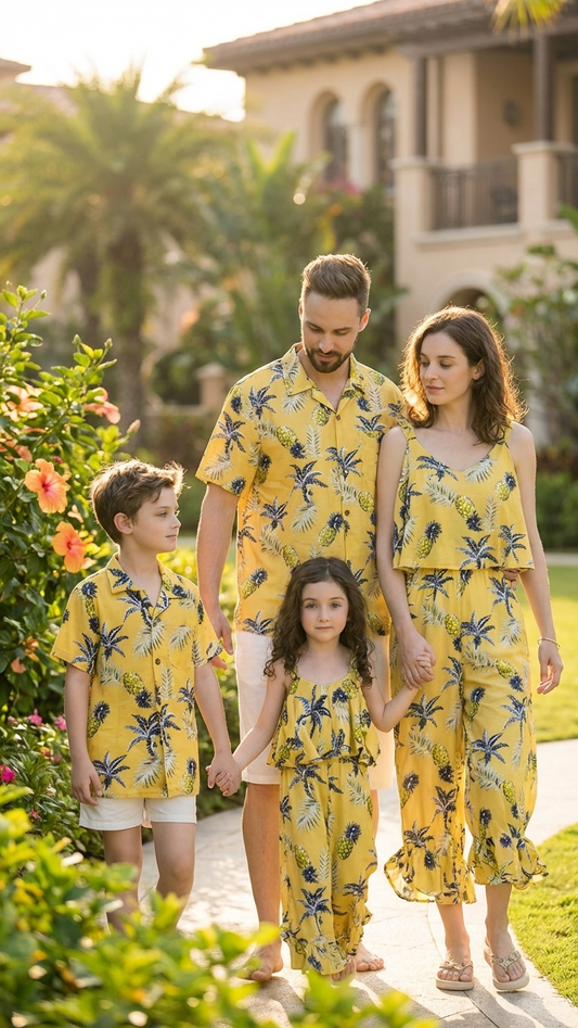 Product image of family matching matching sets with floral print - matching swimsuit for family