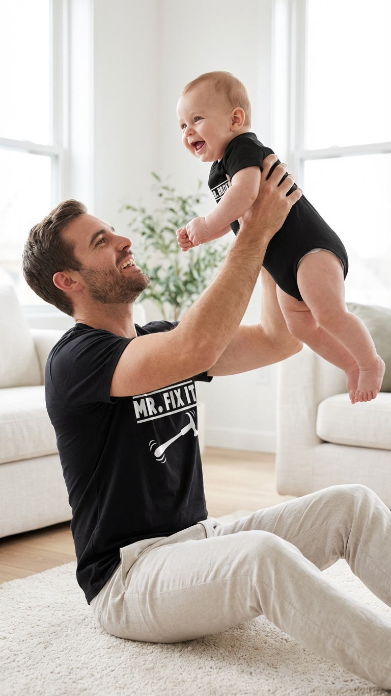 Product image of family matching t-shirts with matching style - matching swimsuit for family