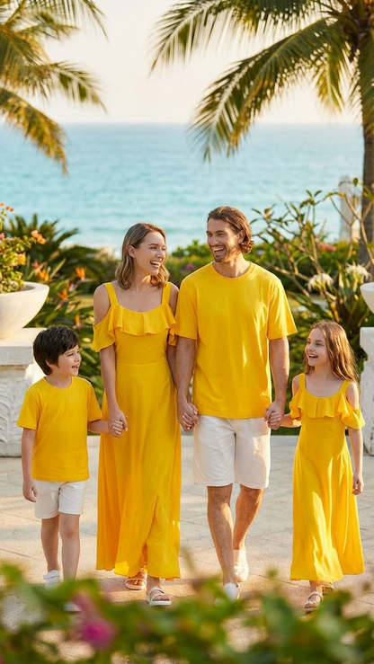 Product image of family matching t-shirts with matching style