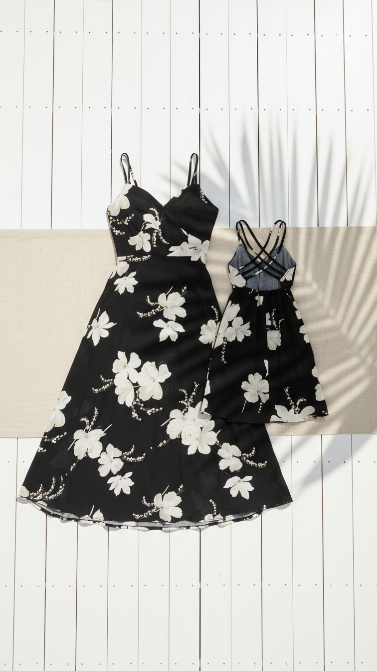 Alternate image of mommy and me matching sets with floral print