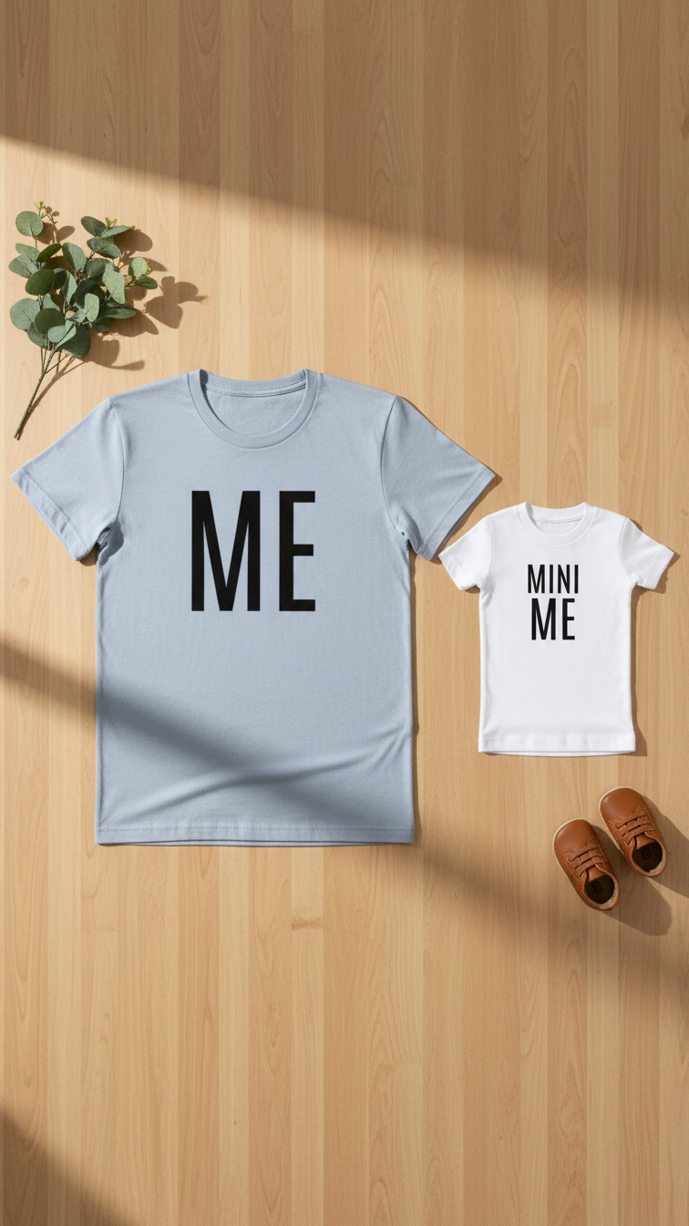 Camiseta a juego de padre e hijo "Me & Mini Me" | DLM