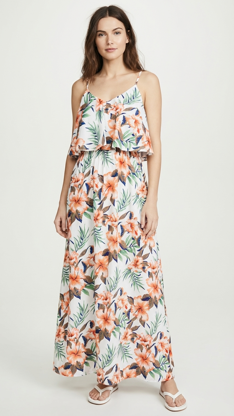 Alternate image of family matching shirts with floral print - matching dress for family