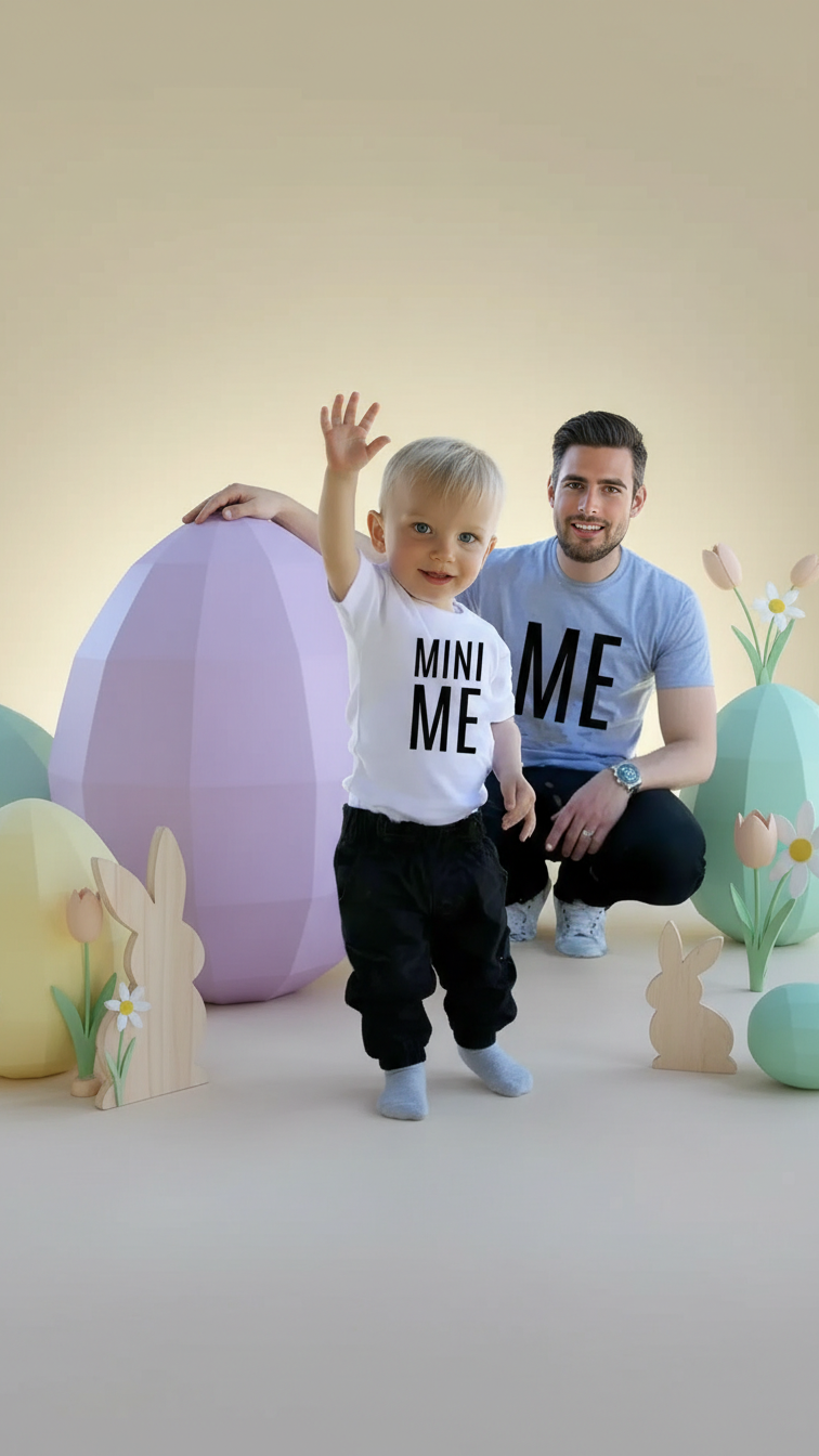 Camiseta a juego de padre e hijo "Me & Mini Me" | DLM