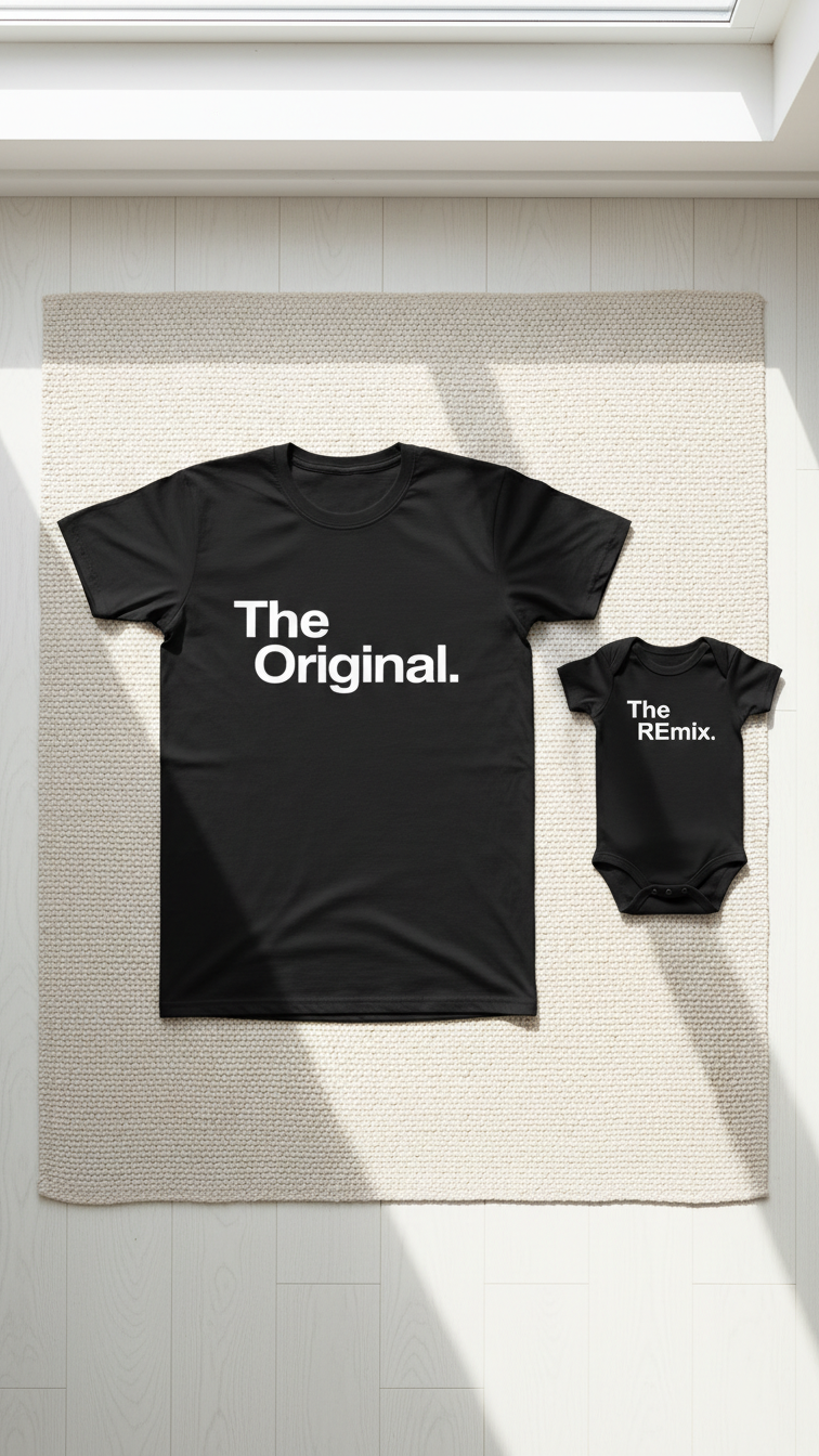 Padre y bebé combinando "El Original" y "El Remi..." | DLM