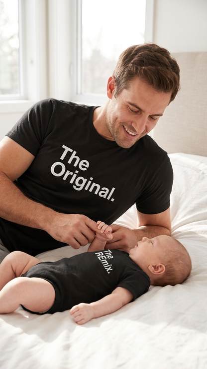 Padre y bebé combinando "El Original" y "El Remi..." | DLM