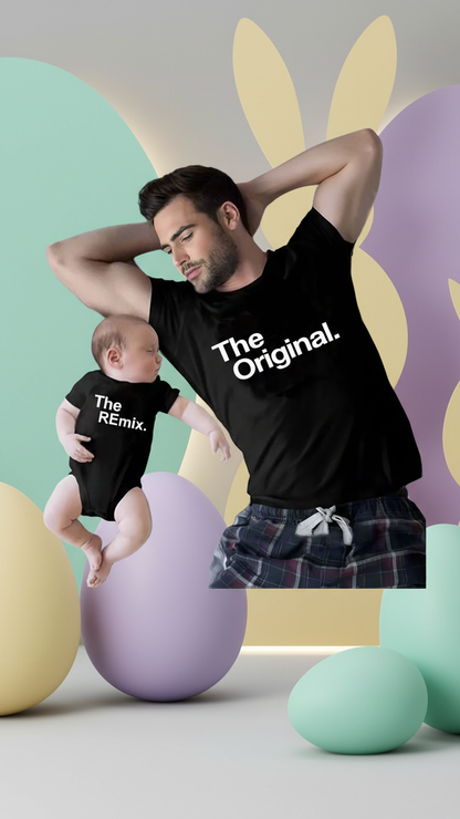 Padre y bebé combinando "El Original" y "El Remi..." | DLM