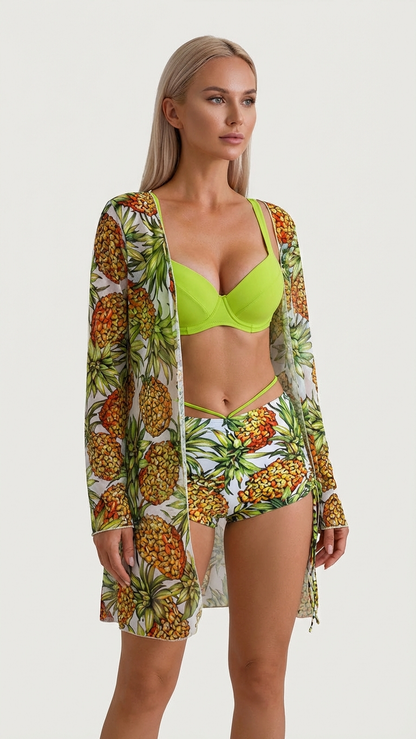 Chic Mother-Daughter Matching Swimsuit Set with Flo... | DLM