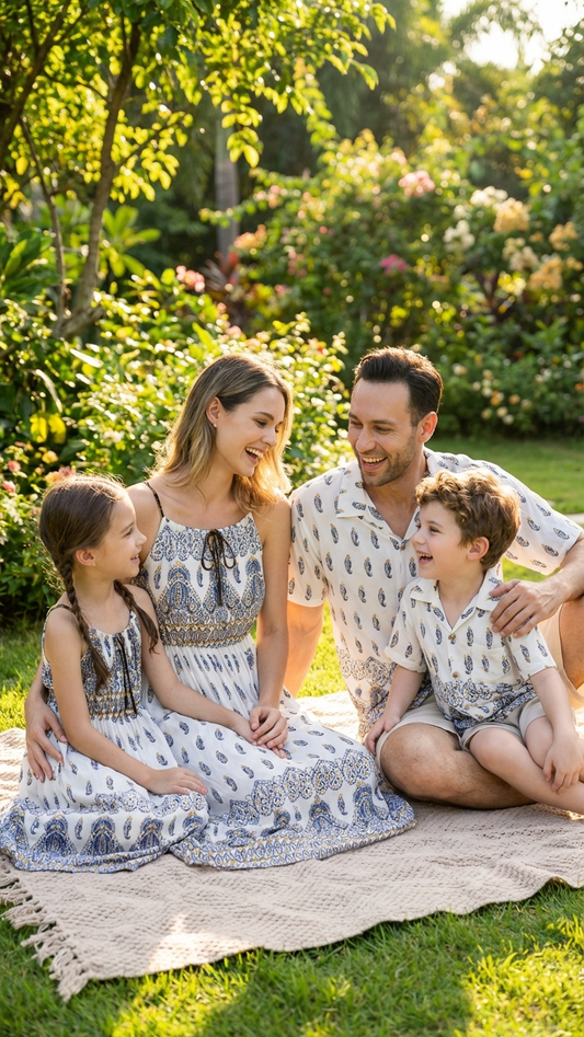 Product image of family matching matching sets with short sleeve - matching swimsuit for family