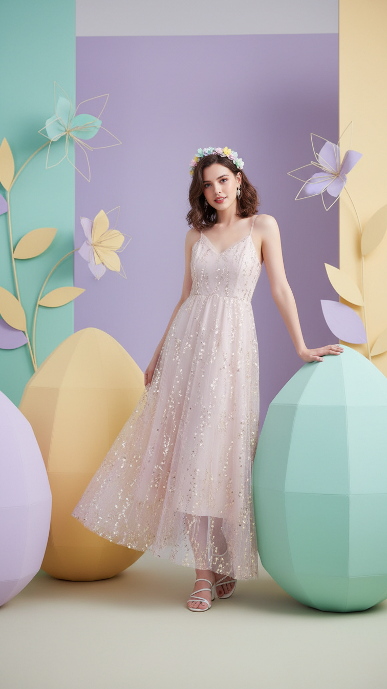 Additional image of family matching matching sets with ruffle sleeve