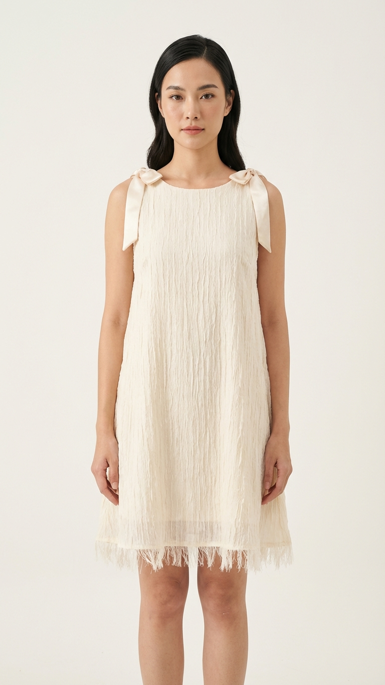 Additional image of mommy and me midi dresses with ruffle sleeve