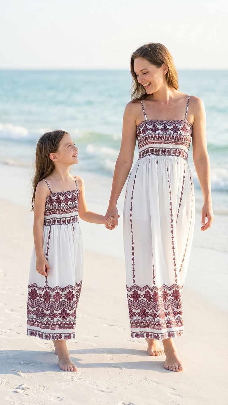 Alternate image of family matching matching sets with tropical print
