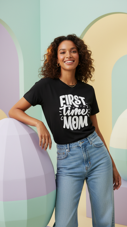 Additional image of family matching t-shirts with matching style