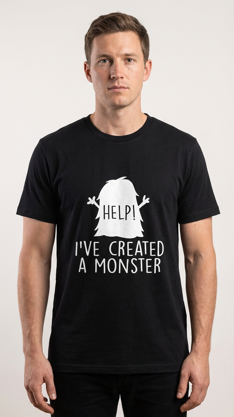 Camiseta "Papá y yo hemos creado un monstruo"
