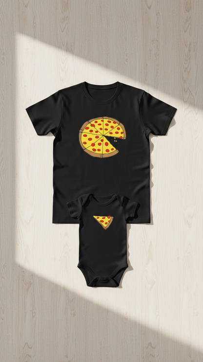 Camiseta original y remezclada de papá y yo