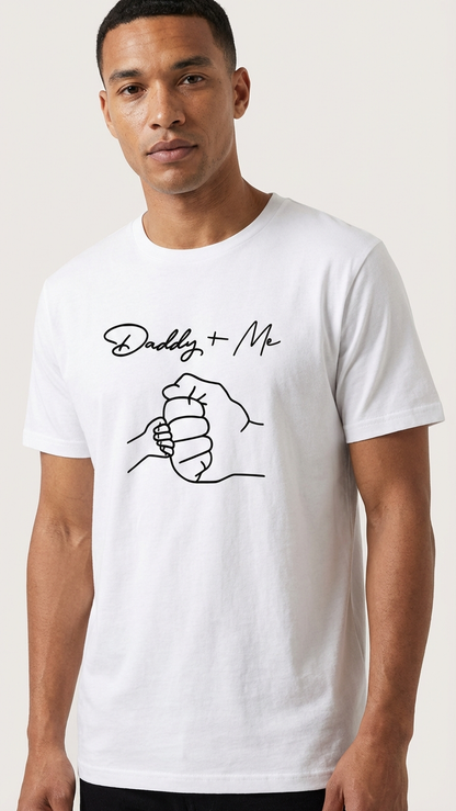 Camiseta original y remezclada de papá y yo